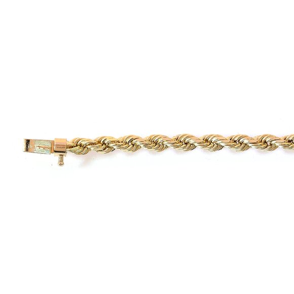 20" Rope Chain 14K Yellow Gold Necklace - Picture 4 of 4